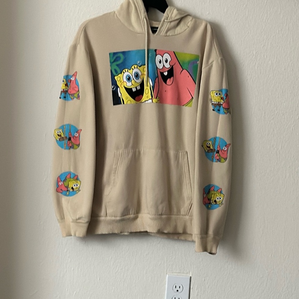 ￼ SpongeBob SquarePants Tan Hoodie